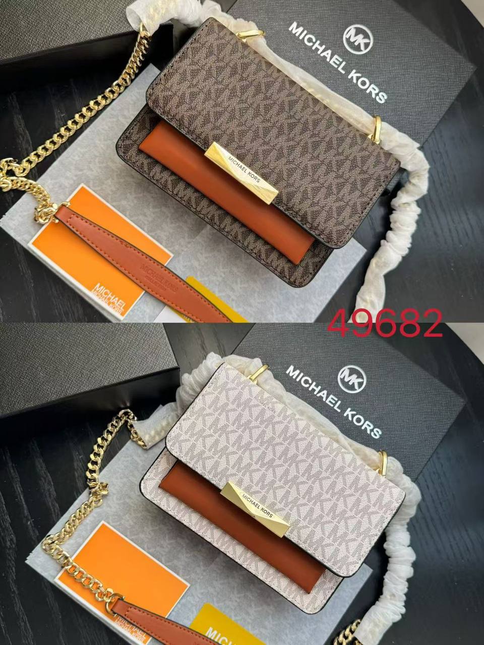 Mich@el Kors
Mini sac à bandoulière Jade en cuir à logo