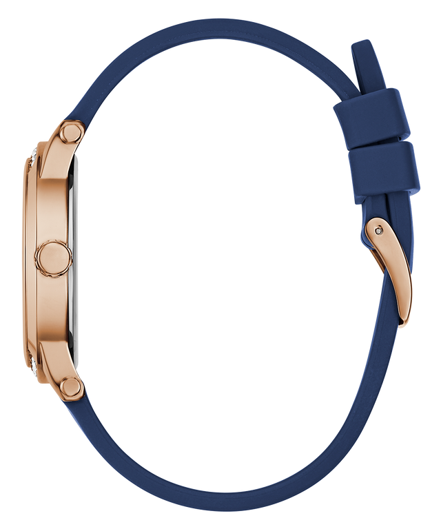 Montre analogique GUESS pour femme, bleu, or rose 36 mm