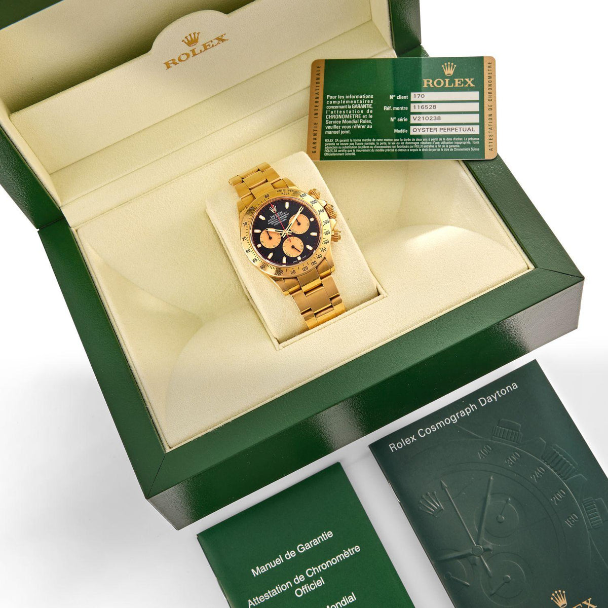 Rolex Cosmograph Daytona « Paul Newman » 40 mm Or jaune Cadran noir
