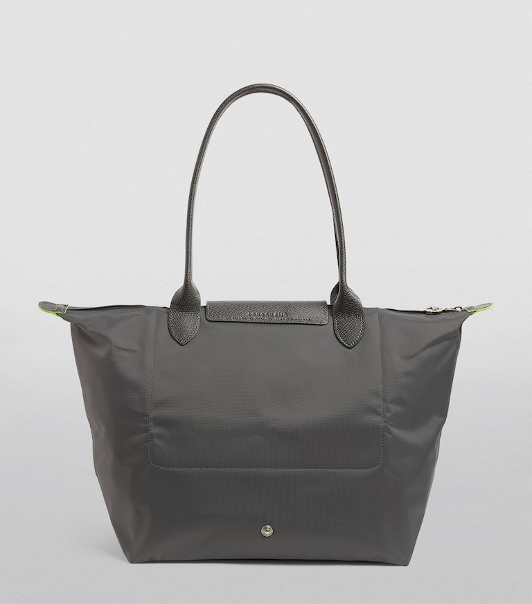 Longchamp Large Le Pliage Green Tote Bag