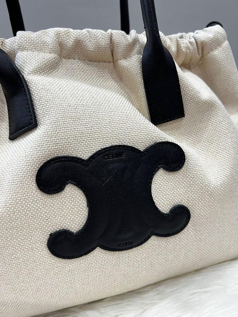 Cêlinë 2024Canvas Tote Bag for Women, Color Matching Commuter Shoulder Bag