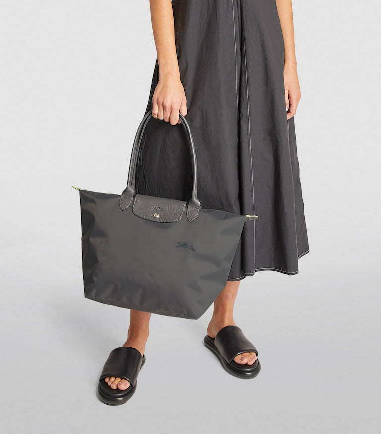 Longchamp Large Le Pliage Green Tote Bag