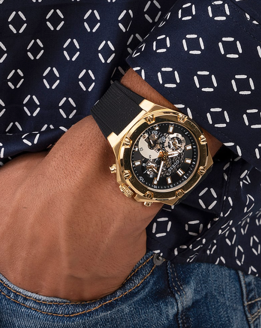 Montre Guess pour Homme Third Gear Dorée