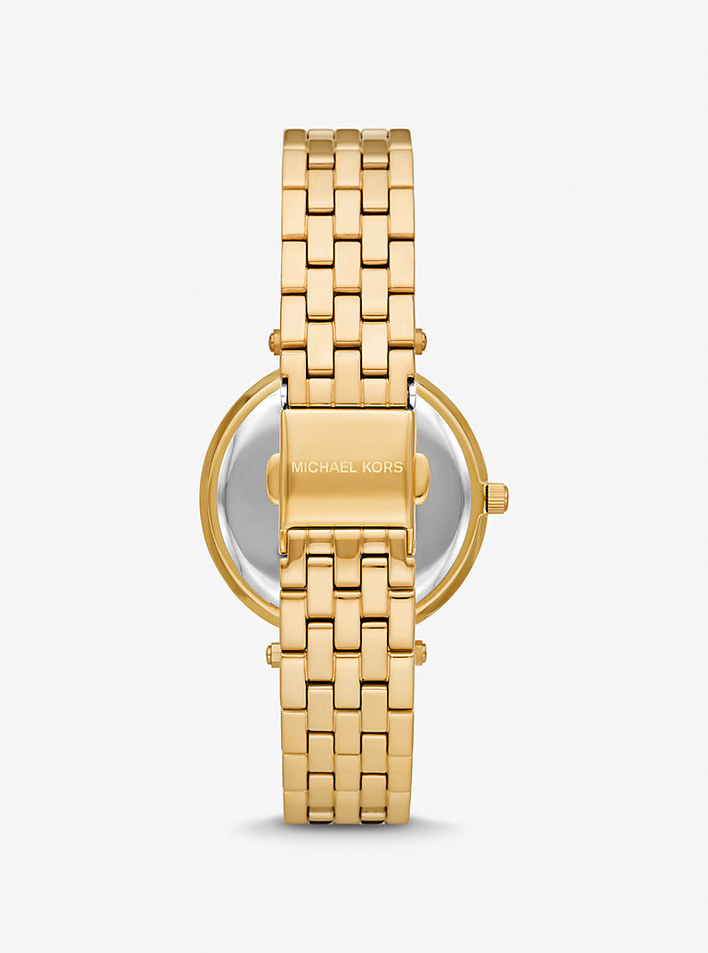 MK Montre Darci miniature dorée à pavé