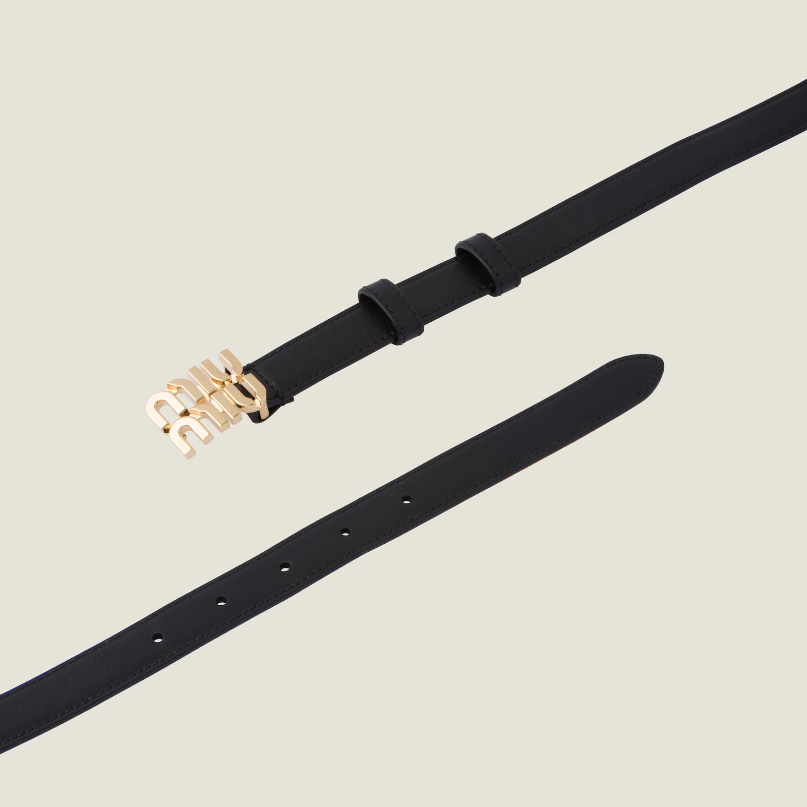 MIÛ MIÜ Ceinture, Noir