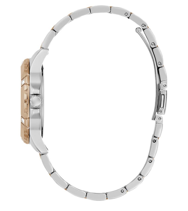 Montre Guess Mist analogique avec cadran marron et bracelet en acier bicolore pour femme - GW0723L2