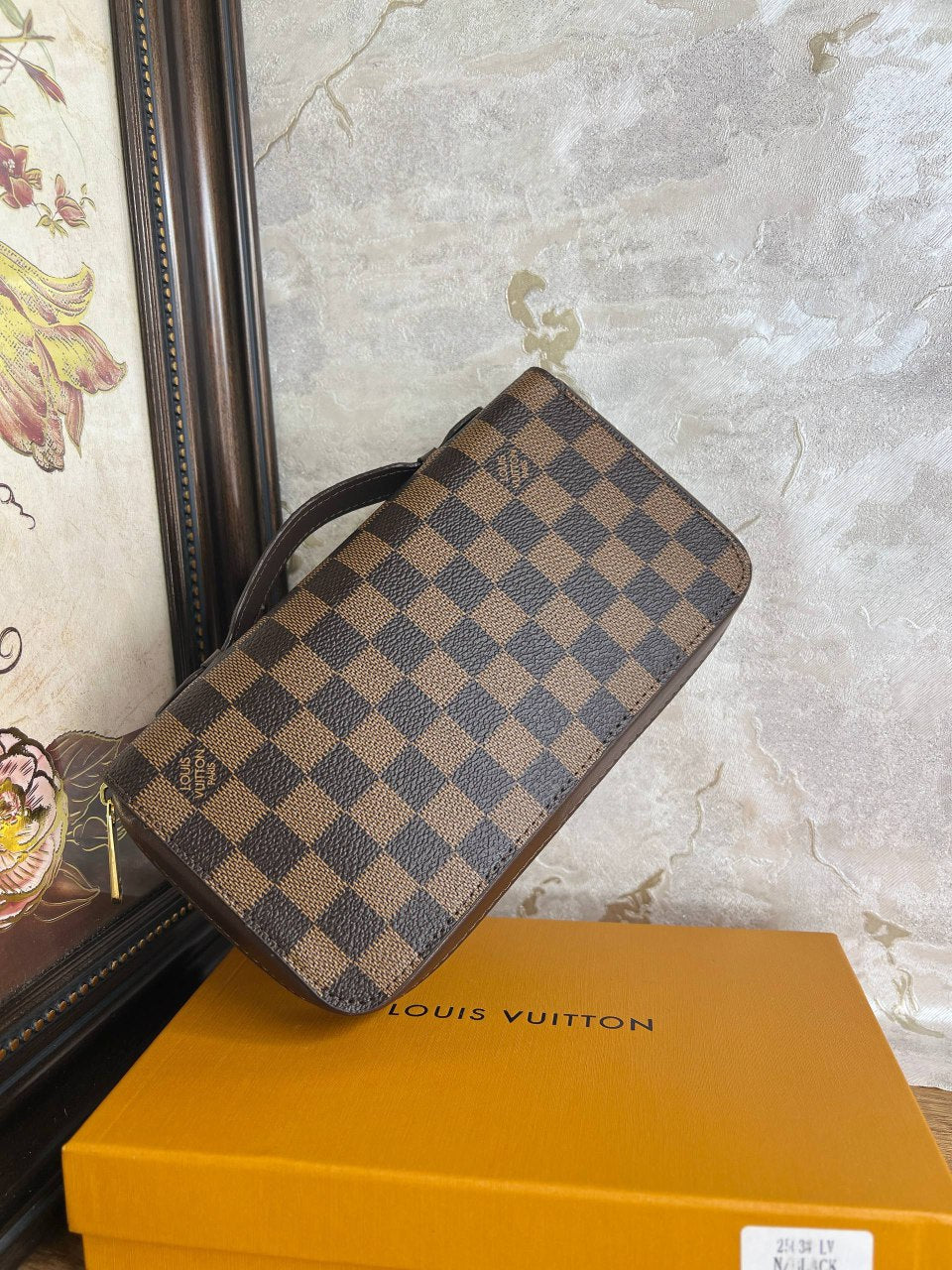 LV Zippy XL Portefeuille Damier Ebene Toile