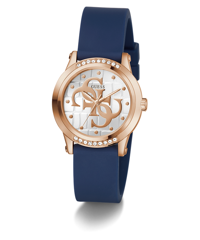 Montre analogique GUESS pour femme, bleu, or rose 36 mm