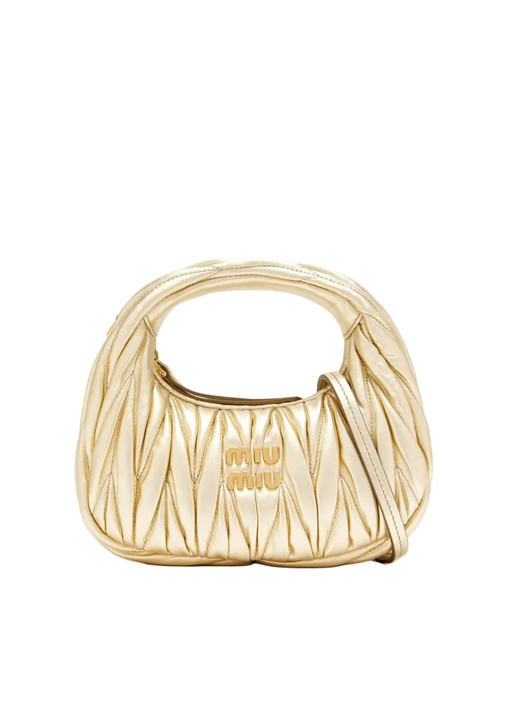 Miu Miu Wander matelassé hobo mini-bag