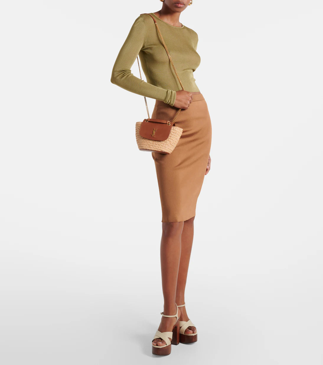 S@int L@urent
Sac Manon Mini en raphia