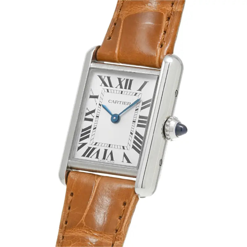Cartier Tank Must – Silver ceinture Brun