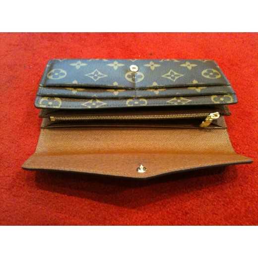 LV Portefeuille Sarah en toile monogram