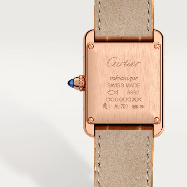 Tank Louis Cartier watch
Small model, hand-wound mechanical movement, rose gold