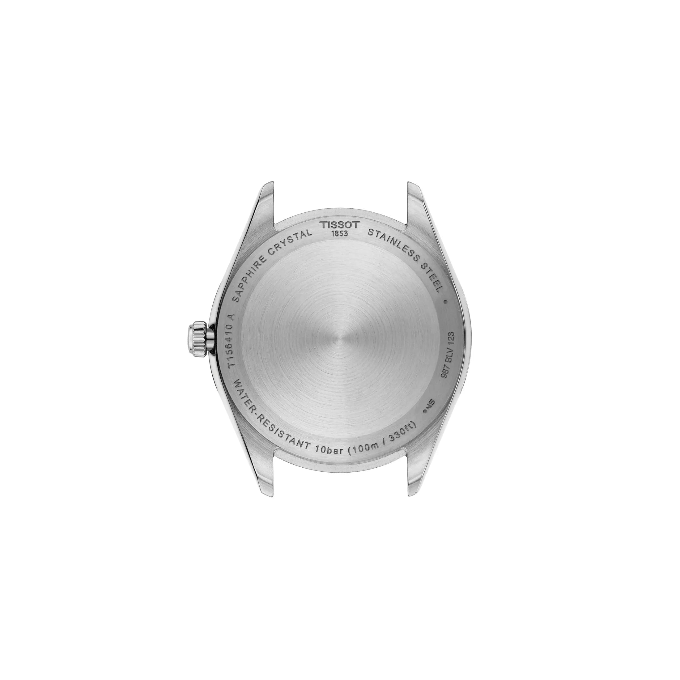 Montre Tissot T-Classic Ballade quartz cadran bleu bracelet acier 40 mm