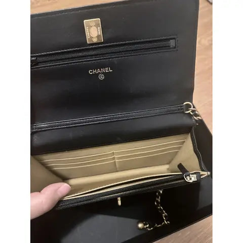 Ch@nel Sac bandoulière Wallet on Noir
