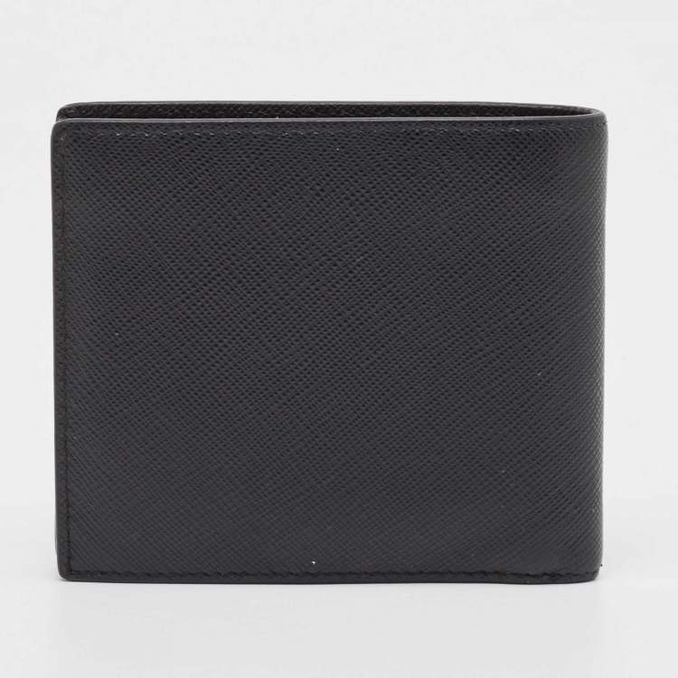 Pr@da
logo plaque bi-fold wallet
