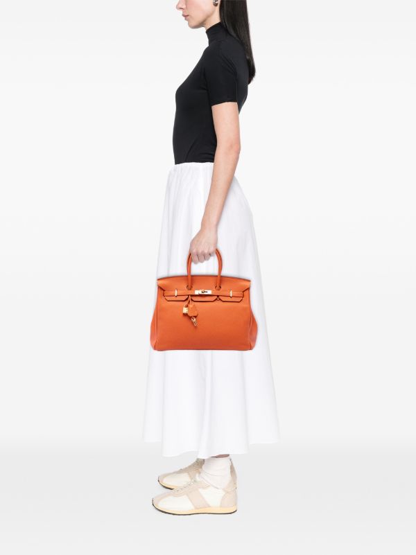 HRMS BIRKIN 35 LEATHER HANDBAG