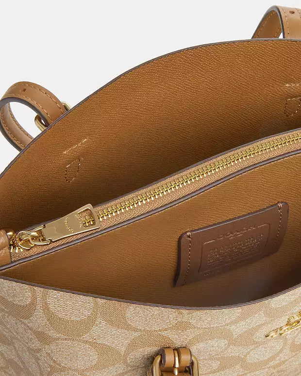 Co@ch Sac Cabas Mollie 25 En Toile Signature