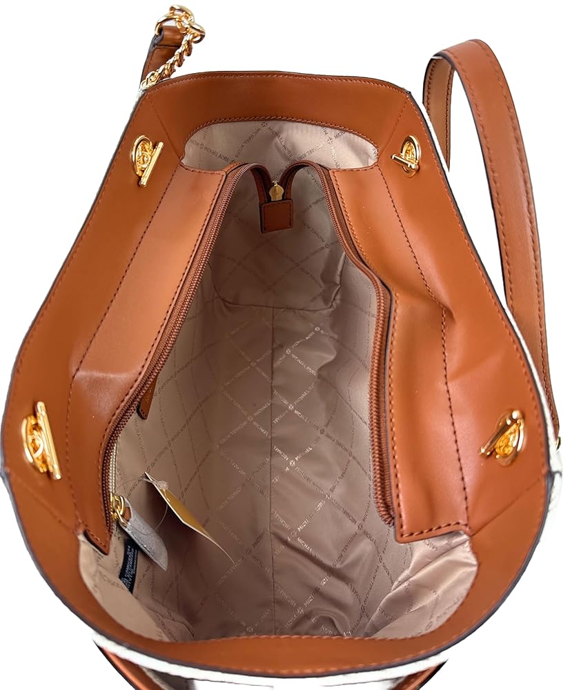 Mich@el Kors Jet Set Grand sac à bandoulière avec logo signature, vanille, Fourre-tout