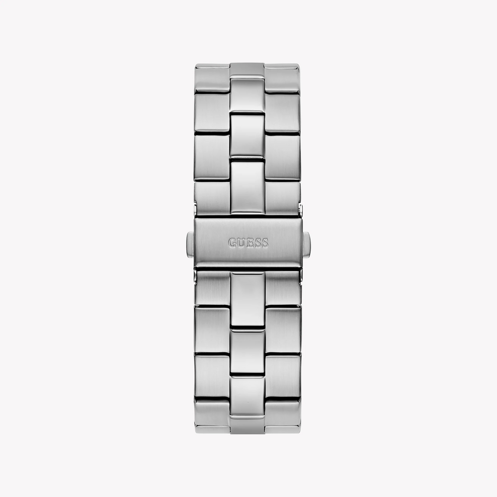 Montre Guess pour homme, argentée, cadran bleu | GW0849G1