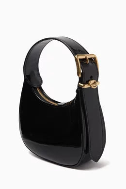 MIÜ MIÛ Petit sac hobo verni