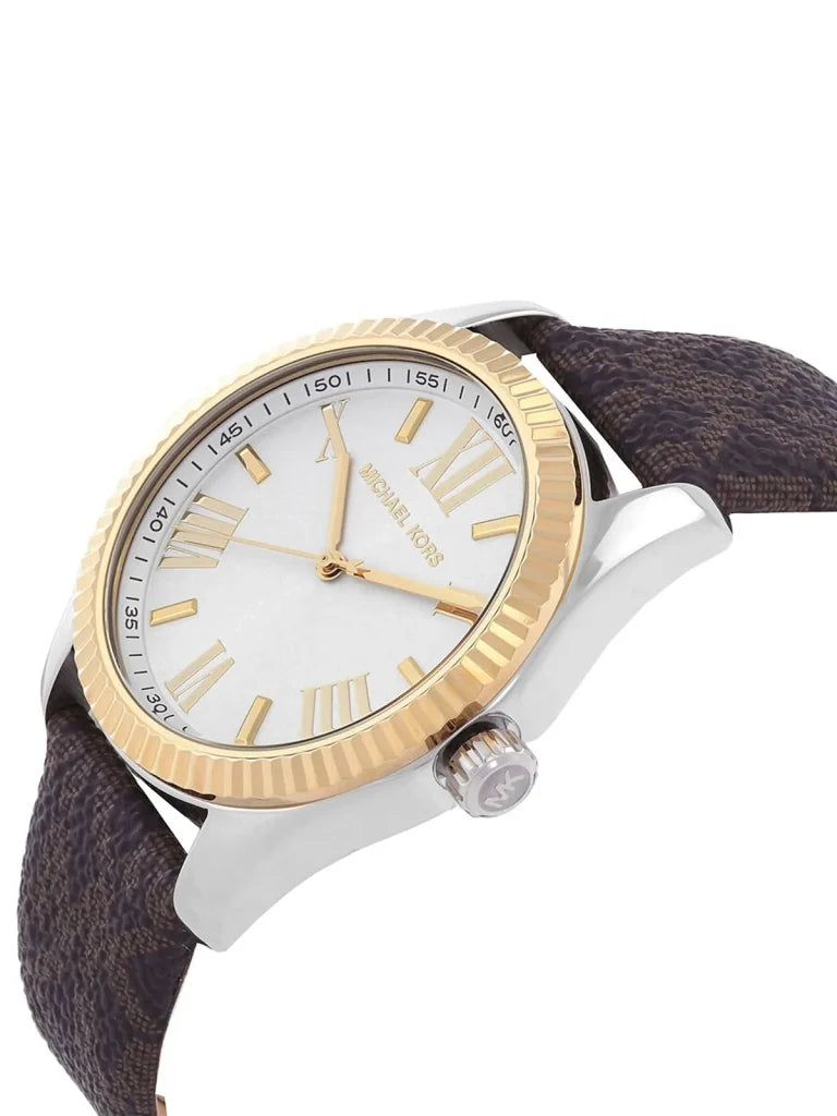Michael Kors Montre Lexington bicolore avec logo signature