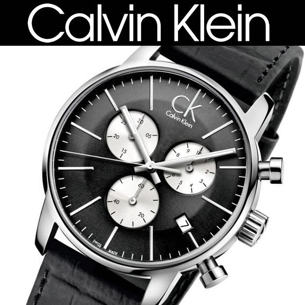 Calvin Klein City Chronographe Cadran Noir pour Homme - K2G271CX