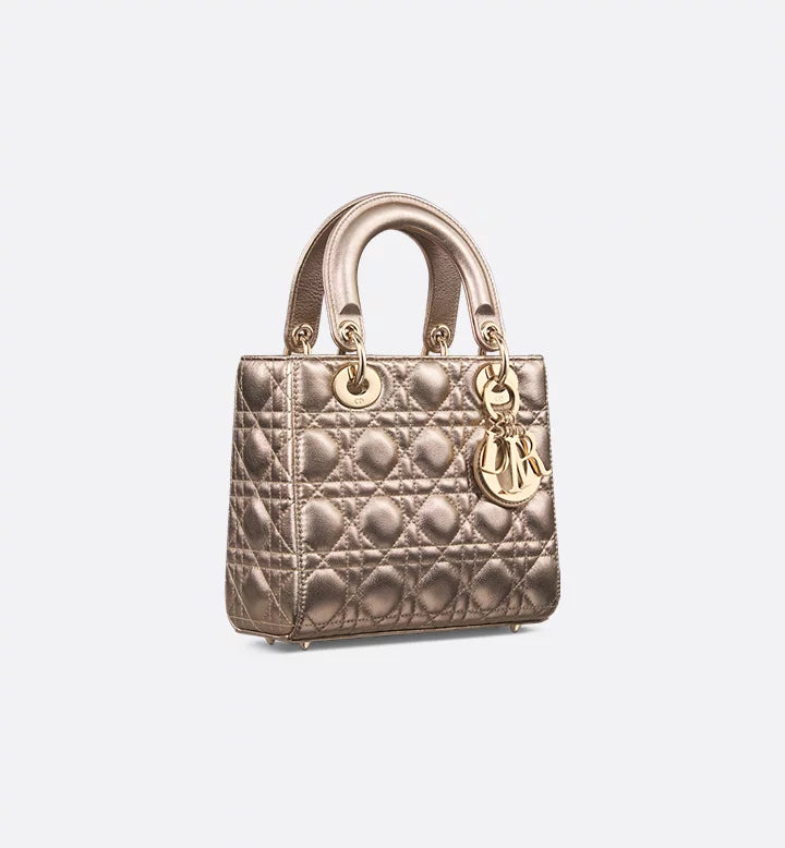 Small Ladÿ Diôr My ABCDior Bag
Gold-Tone Cannage Metallic Calfskin