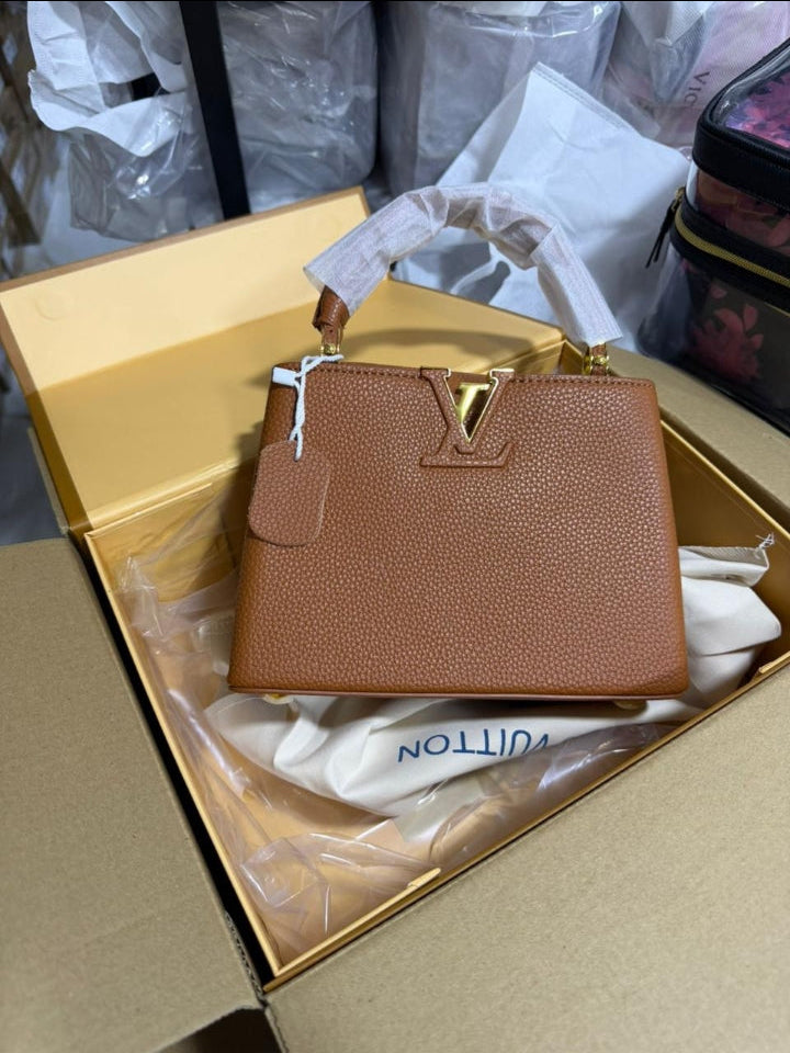 LV Sac Capucines Mini En cuir