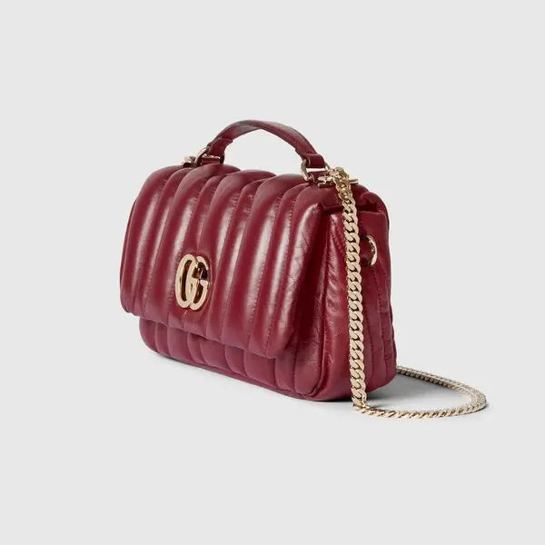 Gucci Petit sac à main GG Milano - Bordeaux