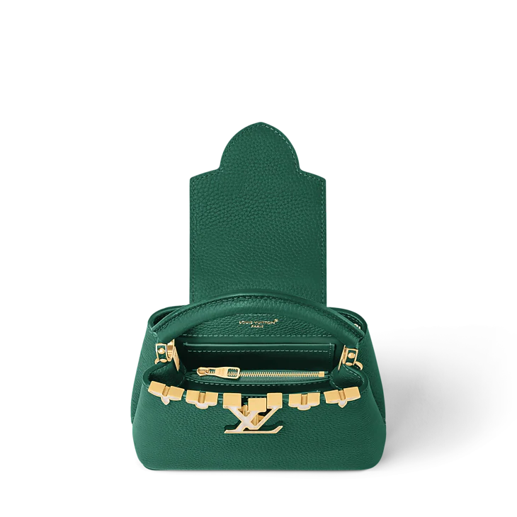 LV Sac Capucines Mini En cuir
