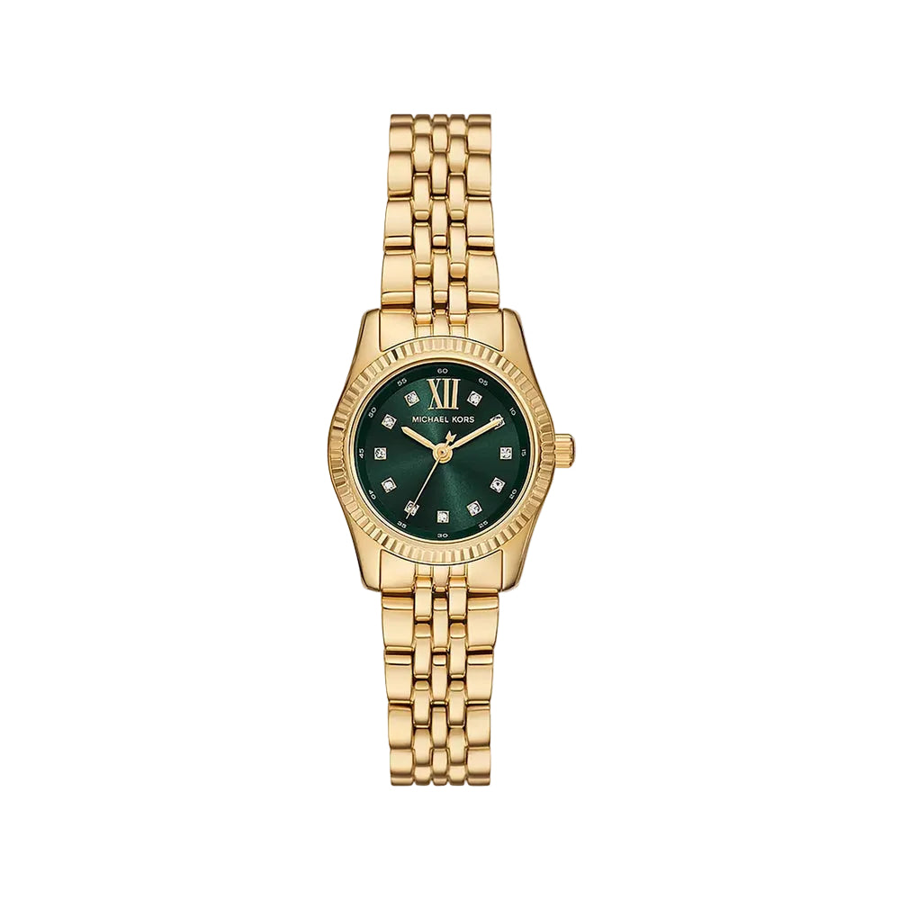 Michael Kors
Petite montre Lexington dorée à pierres pavées