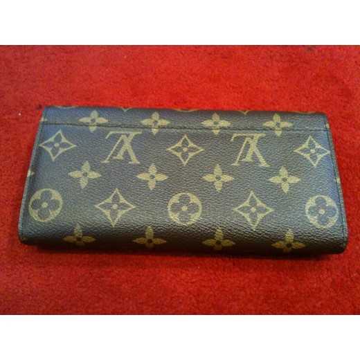LV Portefeuille Sarah en toile monogram