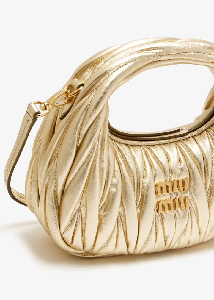 Miu Miu Wander matelassé hobo mini-bag