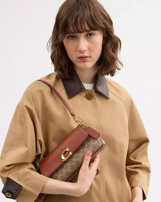 Sac Coach bandoulière Jet en toile Signature