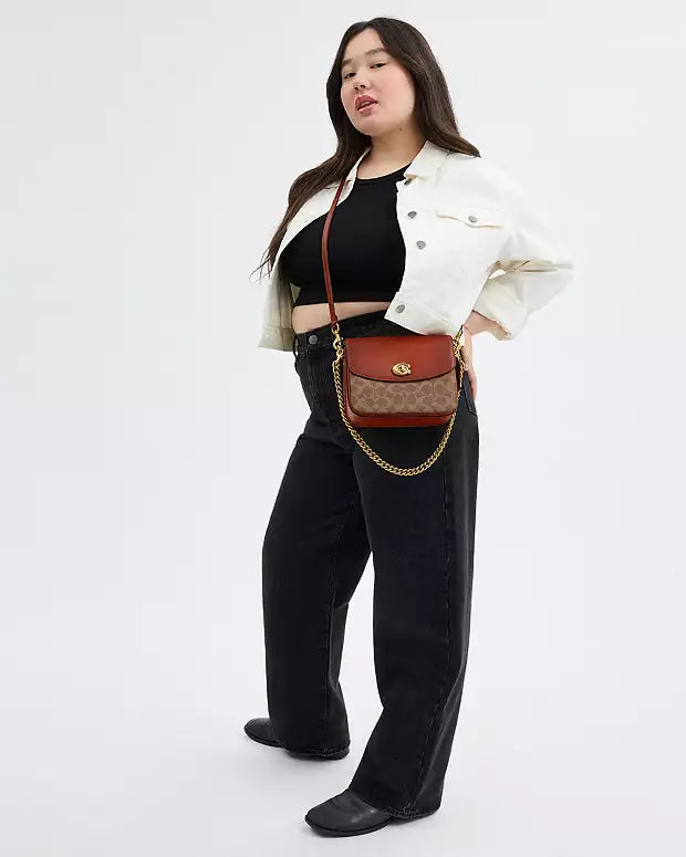 Co@ch Cassie Crossbody Bag 19 In Signature Canvas