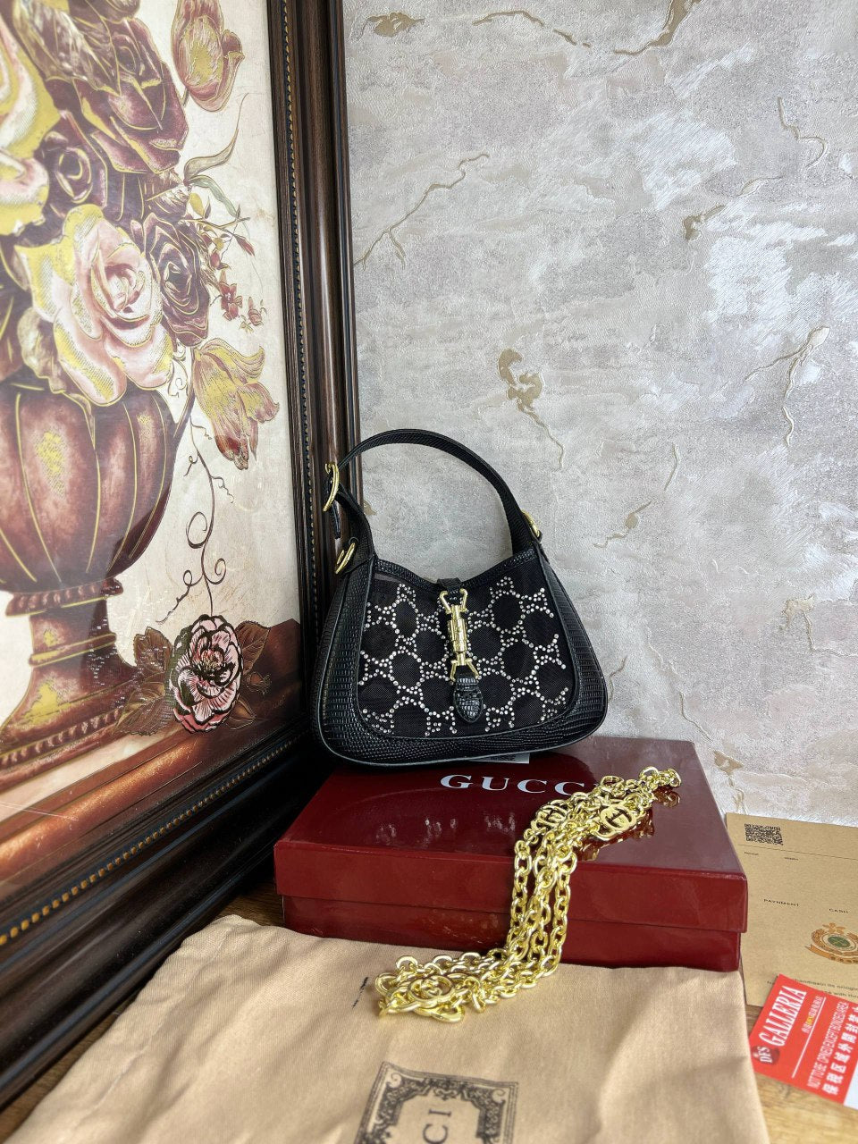 GG Sac Jackie 1961 en lézard petite taille