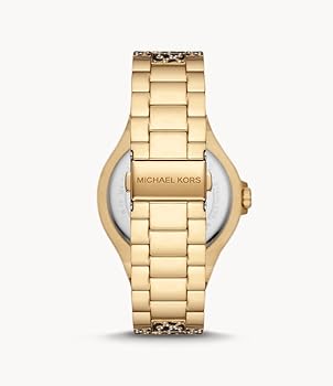 Michael Kors
Montre Lennox surdimensionnée dorée à pavé et à imprimé animalier
