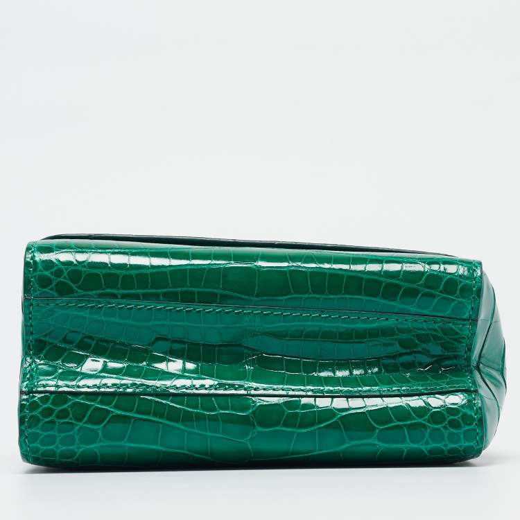 LV Green Crocodile Twist PM Bag