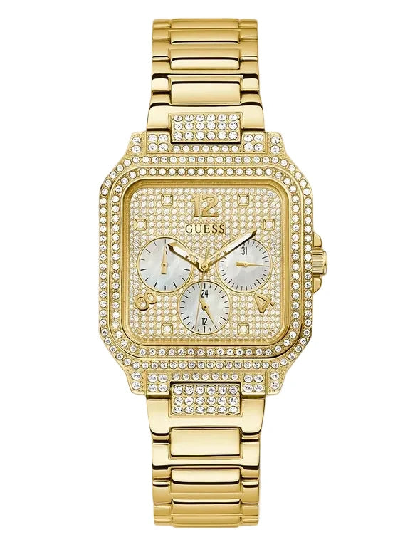 GUESS Ladies Gold Tone Multi-function Watch