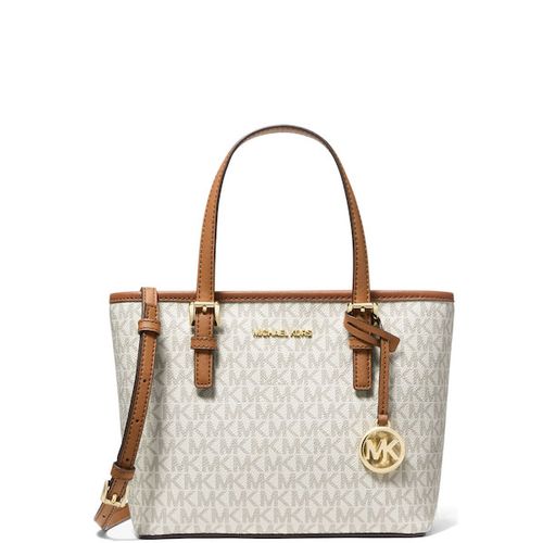 MK Sac MK Jet Set Travel Saffiano Leather - Vanilla beige