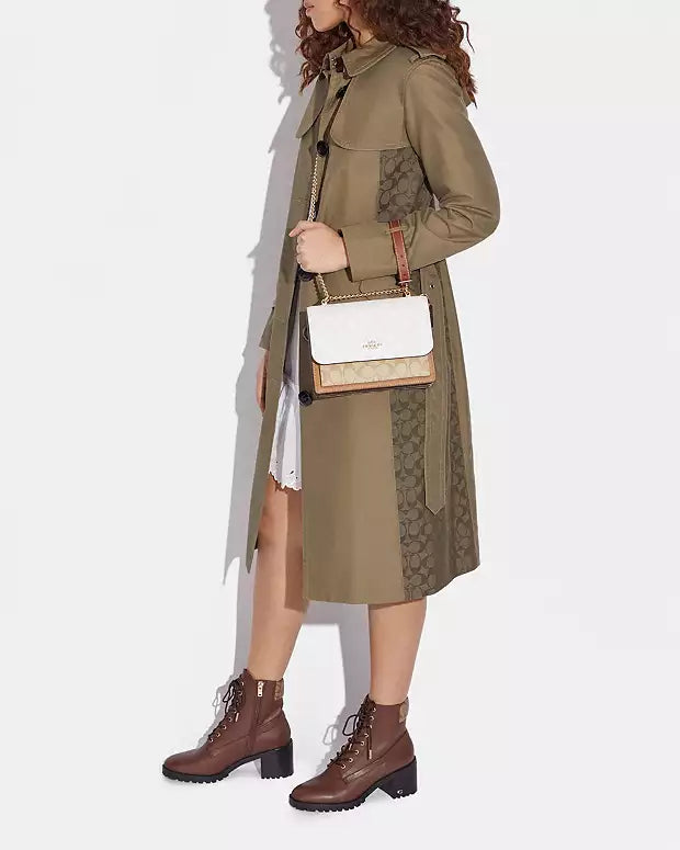 Co@ch Sac à Bandoulière Klare En Toile Signature Bloquée