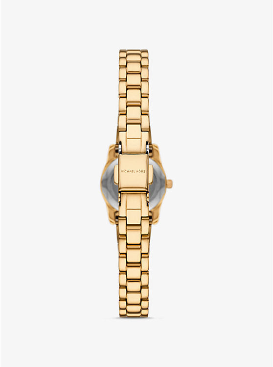 Michael Kors
Montre miniature Lexington de ton or à pavé