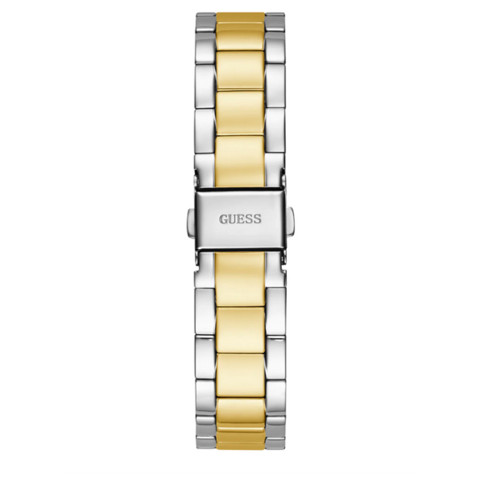 Montre Guess Luna à quartz avec cadran vert et bracelet en acier bicolore pour femme - GW0308L5