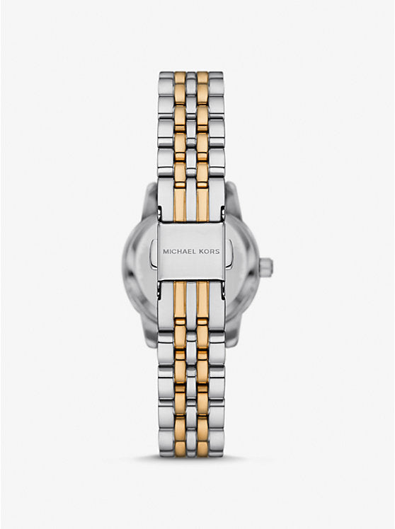 MK Lexington Pavé Two-Tone Watch and Slider Bracelet Gift Set, MK4815
