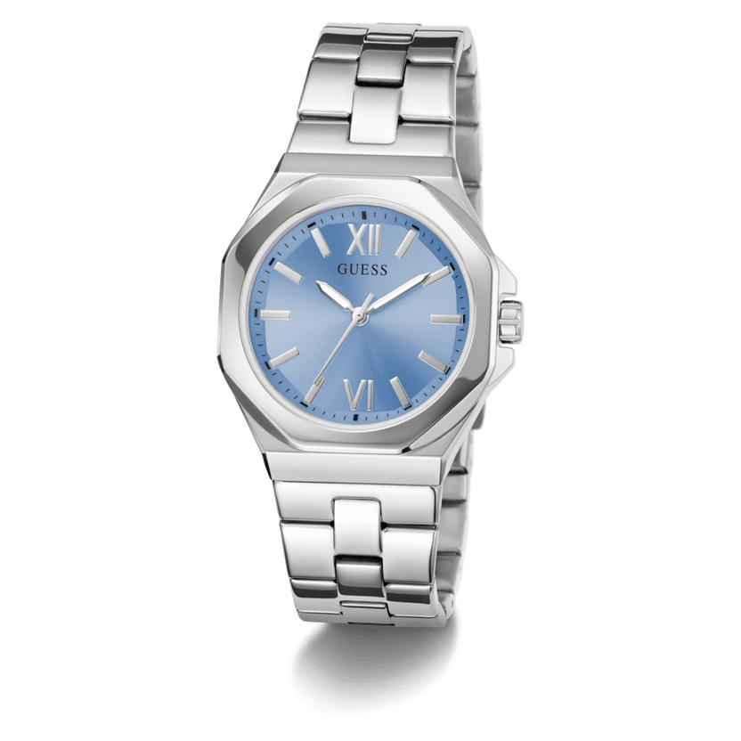 GUESS Ladies Silver Tone Analogue Watch GW0873L1