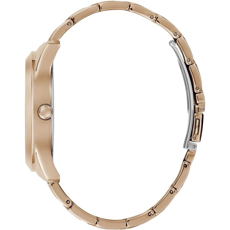 Montre Guess Crush avec cadran en or rose et bracelet en acier or rose pour femme - GW0020L3