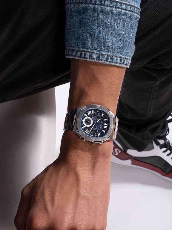 GÛESS Mens Gunmetal Multi-function Watch