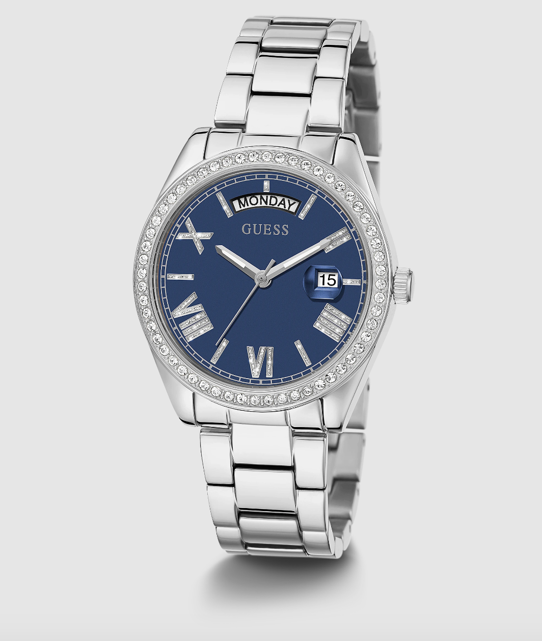Guess Luna Ladies Silver Watch