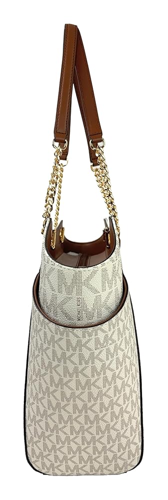 Mich@el Kors Jet Set Grand sac à bandoulière avec logo signature, vanille, Fourre-tout